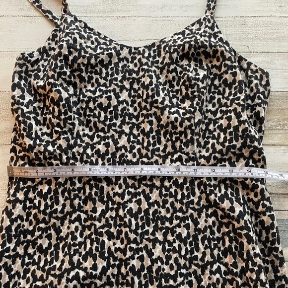 Old Navy | Animal Print Linen Cami Mini Dress. Size Medium - Picture 11 of 14